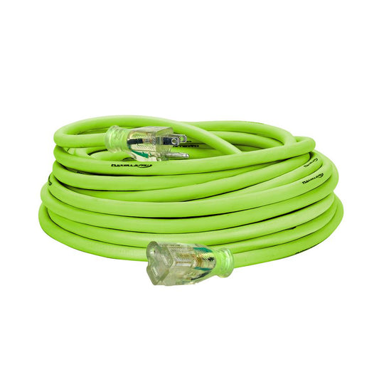 Flexzilla FZ512830 Pro Extension Cord 12/3 Awg Sjtw 50Ft Outdoor Lighted Plug