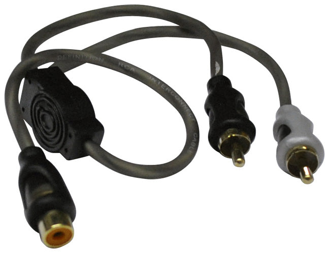 American Bass Y Rca Cable 1 Female To 2 Male