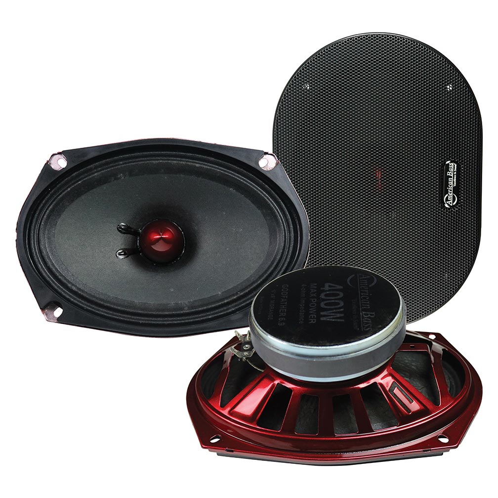 American Bass GF6X9 6"x9" Midrange Speaker, 400W Max