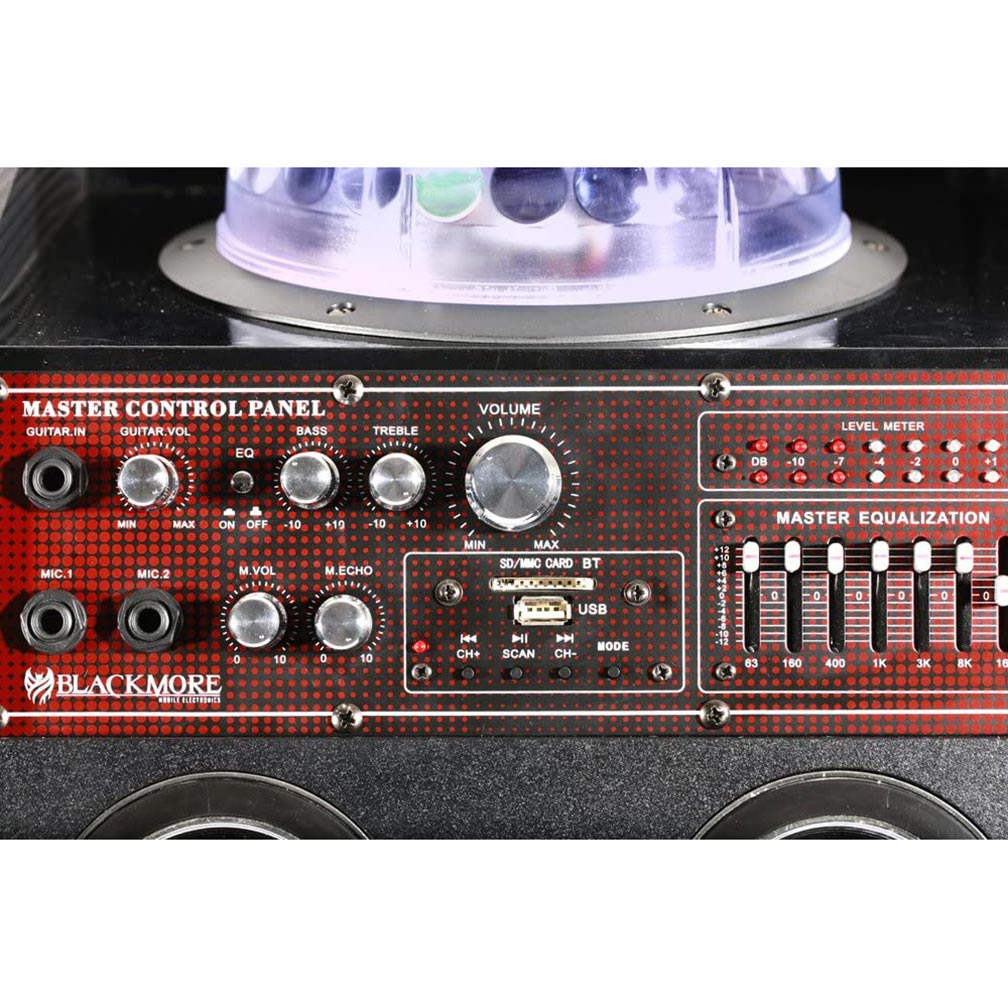 Blackmore BLS5210BT  DJ Powered Amplified Speaker System/Bluetooth/MP3/LED Lights