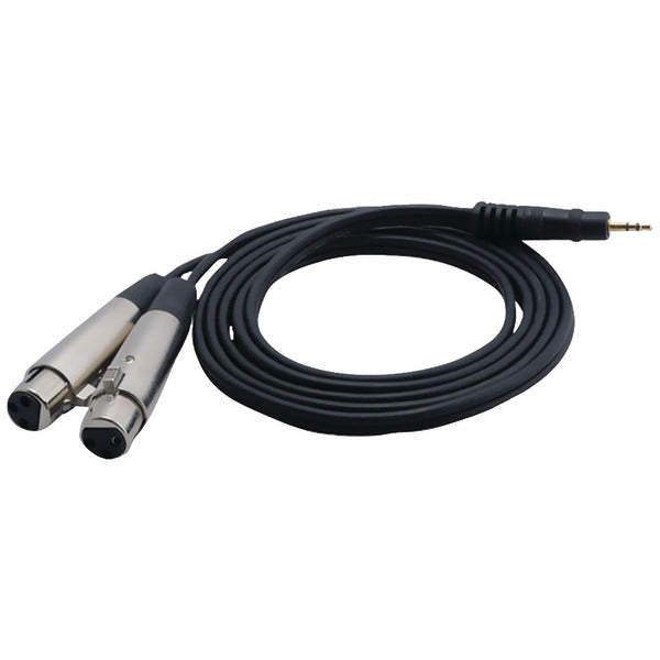 Pyle PCBL38FT6 12-Gauge 3.5mm Male to Dual XLR Female Cable, 6ft
