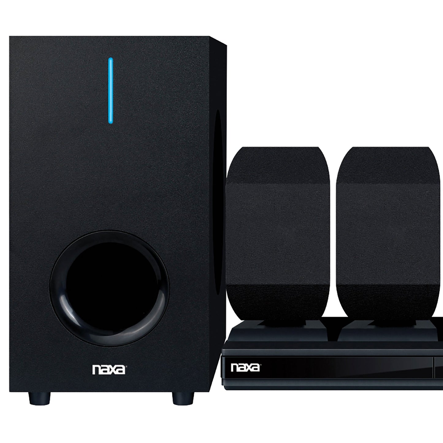 Naxa ND-864 5.1-Channel High-Powered Home Theater DVD and Karaoke Speaker System