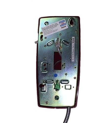 Cortelco 2554-ARCNDL-RD 255447arcndl Wall Phone W/armored Cord
