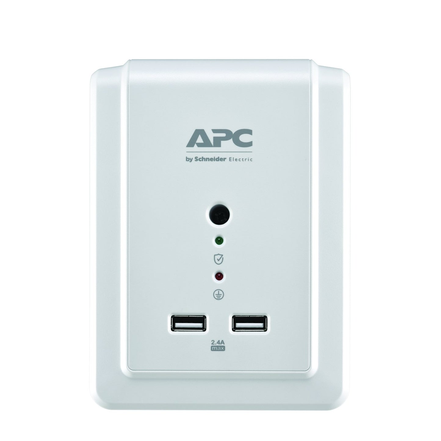 APC P6WU2 6-Outlet SurgeArrest® Surge Protector Wall Tap with 2 USB Ports