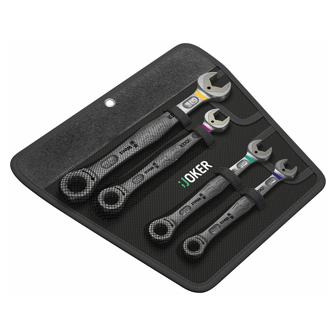 Wera 05073295001 JOKER SAE (Imperial) Ratcheting Combination Wrench (4pc Set)