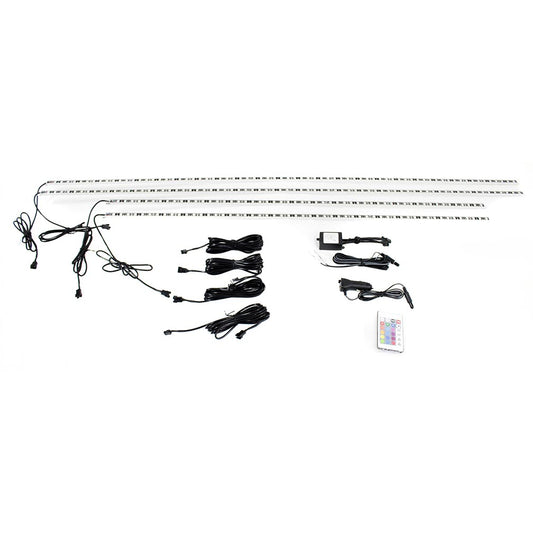 RaceSport RSUKIT ColorADAPT RGB LED Aluminum Solid Underbody Kit w/Remote