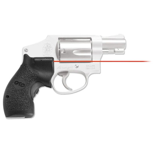 Crimson LG105 Trace Lasergrips for Smith & Wesson J-Frames (Round Butt) Red