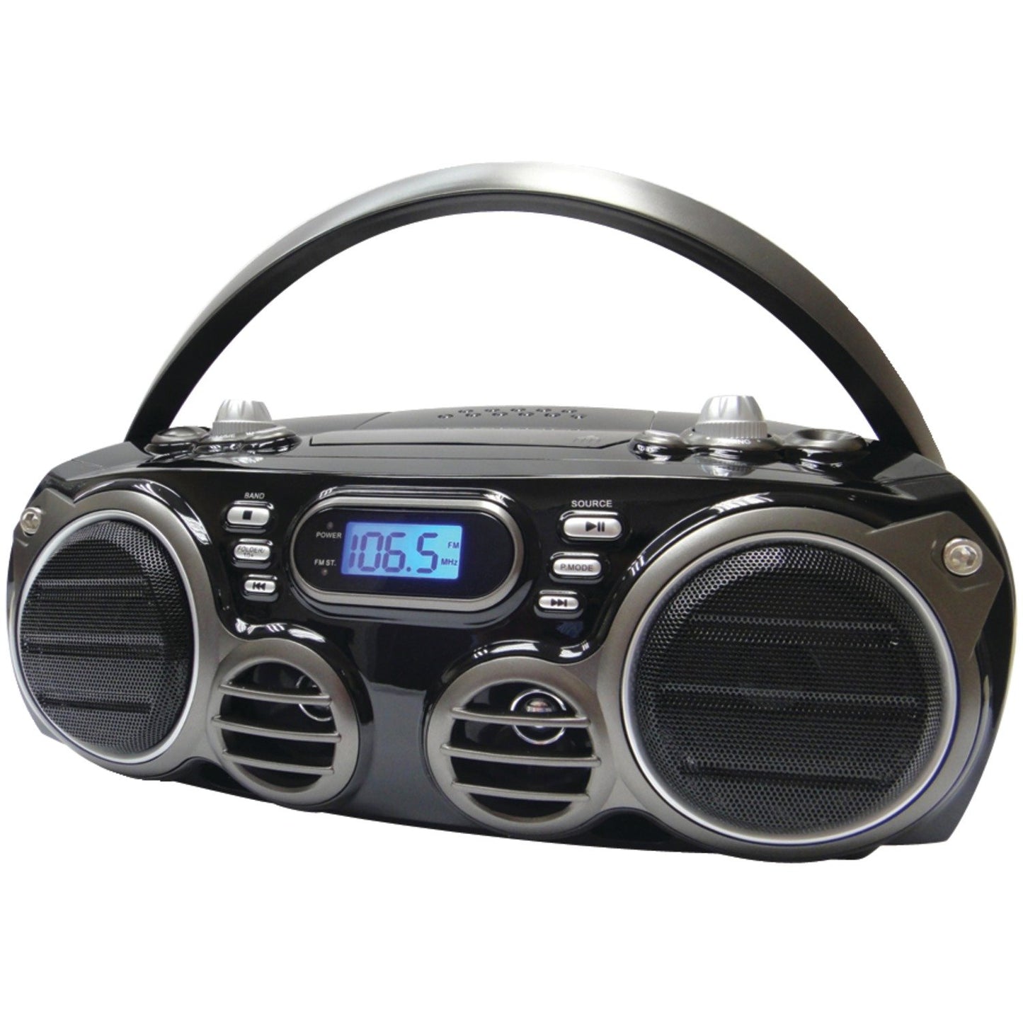 SYLVANIA SRCD682BT Bluetooth Portable CD Radio Boom Box with AM/FM Radio