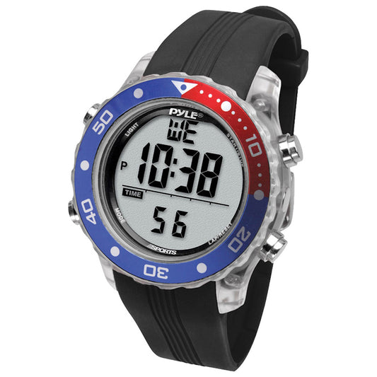 Pyle PSNKW30BK Snorkeling Master Sports Watch Black