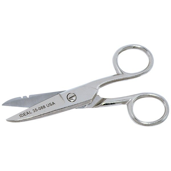 Ideal 35-088 Electrician's Scissors w/Stripping Notch