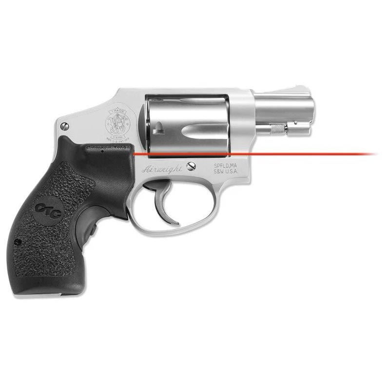 Crimson LG105 Trace Lasergrips for Smith & Wesson J-Frames (Round Butt) Red
