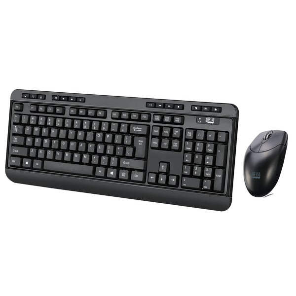 Adesso WKB-1320CB EasyTouch WKB-1320CB Antimicrobial Wireless Keyboard and Mouse