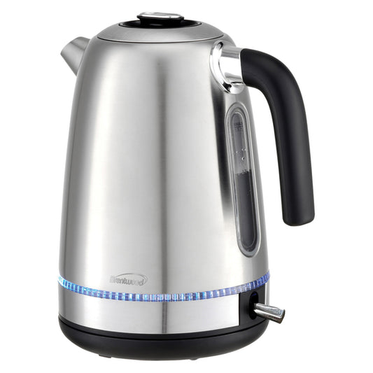 Brentwood KT-1792S 7-Cup 1,500-Watt Cordless Electric Stainless Steel Kettle