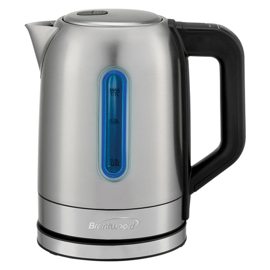 Brentwood KT-1796DS 1,500-Watt 1.79-Qt. Cordless Digital Stainless Steel Kettle