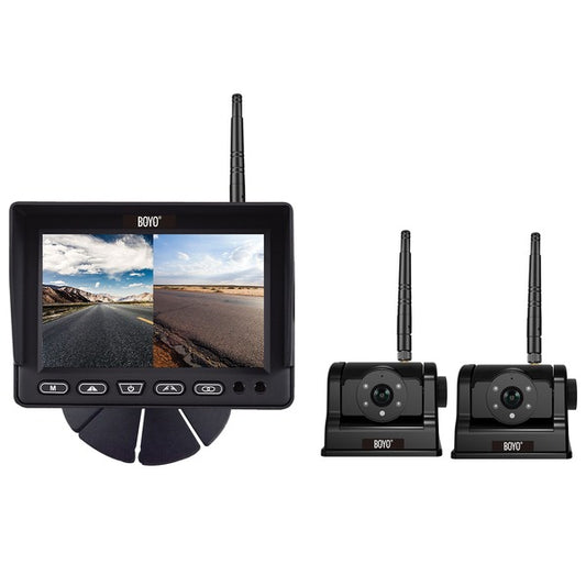 BOYO Vision VTCRH2 2.4 GHz Wireless AHD Vehicle Backup System 2 Channels