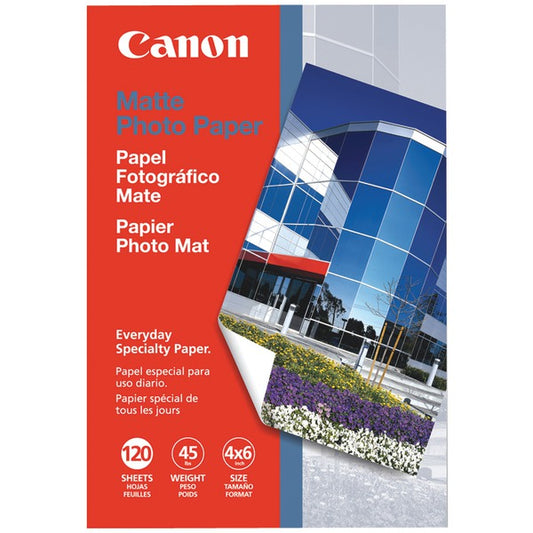 Canon 7981A014AA Matte Photo Paper (4" x 6"; 120 pk)