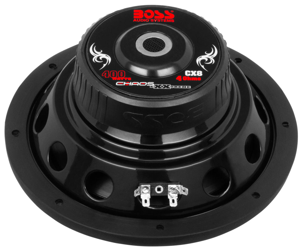 BOSS AUDIO CX8  Chaos Exxtreme 8 inch Single Voice Coil (4 Ohm) 400-watt Subwoofer