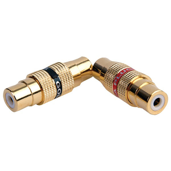 DB Link BF106 RCA F-to-F Gold-Finish Left-and-Right Barrel Audio Connectors
