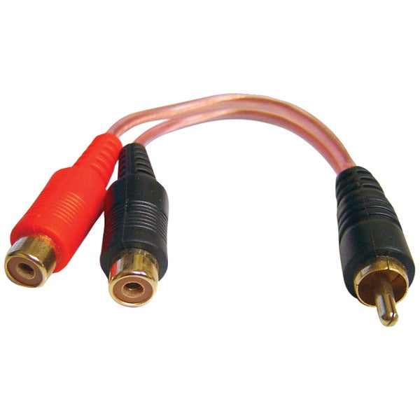 DB Link XLY2FZ X-Series RCA Y-Adapter, 1 Male to 2 Females