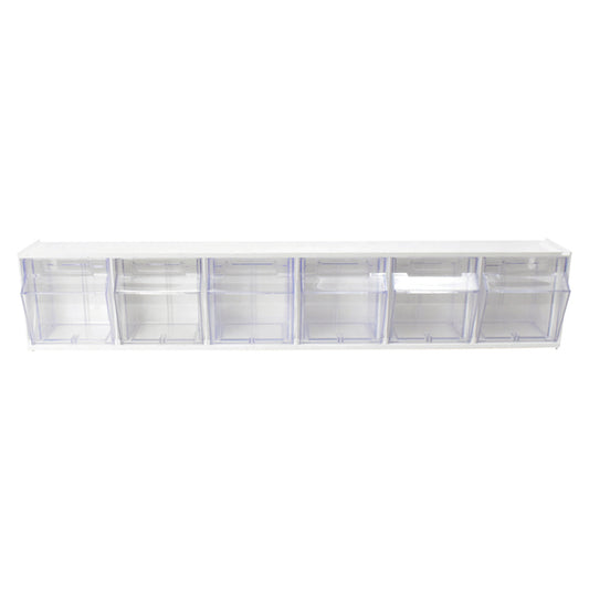 Deflecto 20603OP Interlocking Multi-Bin Storage Organizer (6 Bins)