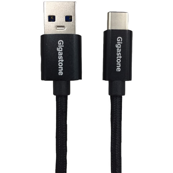 Gigastone GS-GC-6800B-R Charge and Sync USB-C to USB 3.1 Cable, 3.9 ft.
