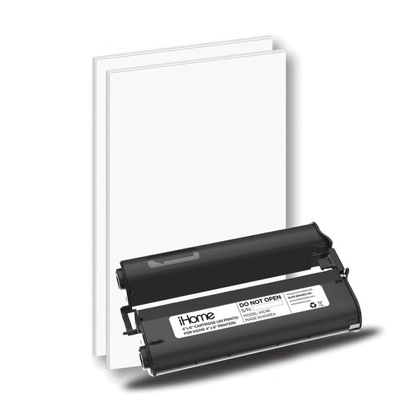 iHome IHC46-40 4-Inch x 6-Inch Ink + Paper Refill Cartridge, 40 Prints