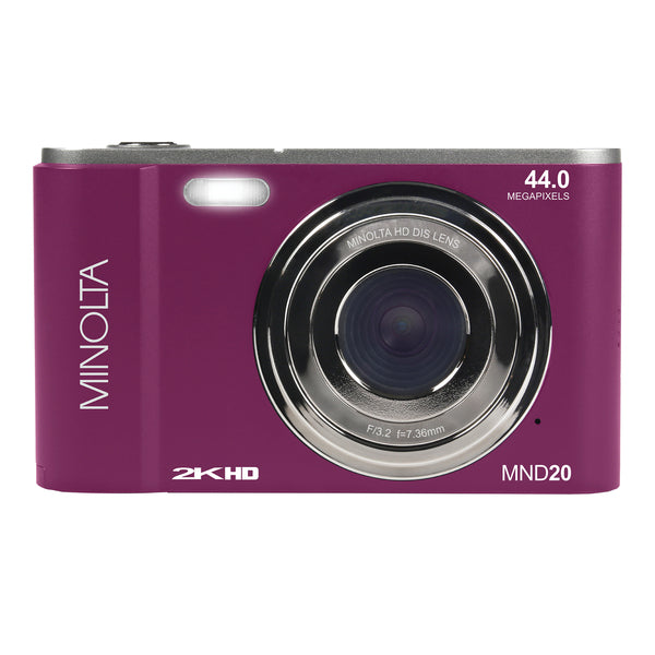 Minolta MND20-M MINOLTA MND30 44 MP / 2.7K Ultra HD Digital Camera (Magenta)