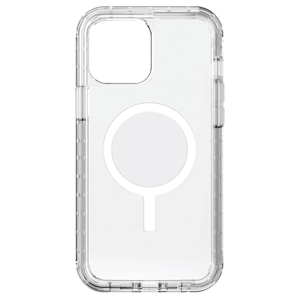 onn 1020801 MagSafe Compatible Rugged Case for iPhone 2021 Pro Max (Clear)