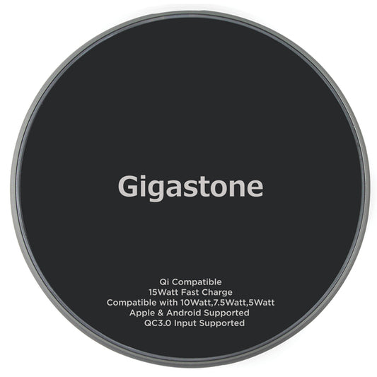 Gigastone GS-GA-9700B-R GA-9700 Qi Certified Fast Wireless Charging Pad
