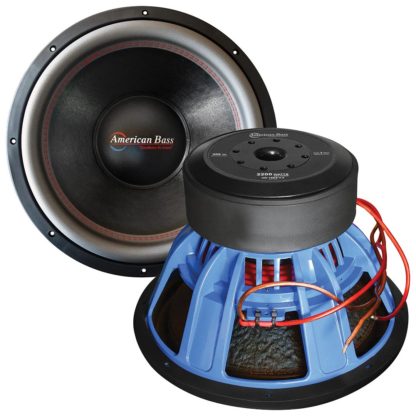 American Bass HD15D2V2 15" Woofer, 2200W RMS/4000W Max, Dual 2 Ohm Voice Coils