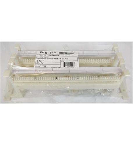 Icc IC110W1004 110 Wiring Block W/ Ft Kit, 100-pair, 5e