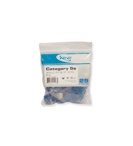 Icc CAT5JKPK-BL Ic107e5cbl - 25pk Cat5 Jack - Blue Ez