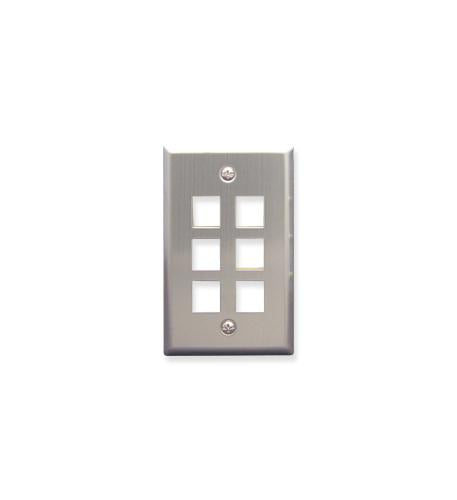 Icc FACE-6-SS Ic107sf6ss 6 Port Face Stainless Steel