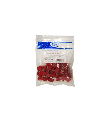 Icc IC107F6CRD Module, Cat 6, Hd, 25pk, Red