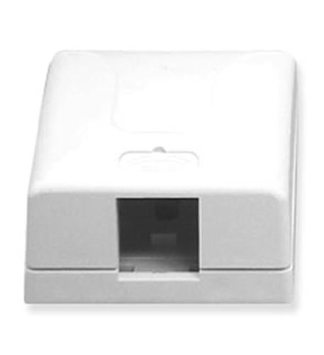 Icc IC108SB1WH Surface Mount Box, Elite, 1-port, White