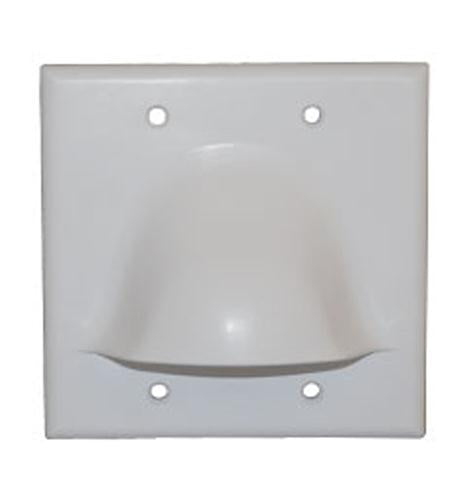 Icc IC640BDSWH Faceplate 2 Gang Bulk Nose White
