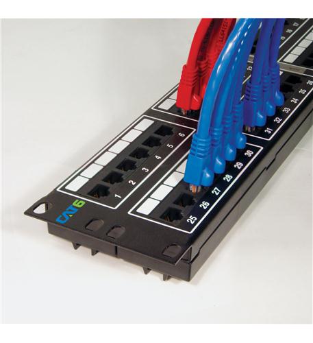 Icc ICMPP04860 Patch Panel, Cat 6, 48-port, 2 Rms