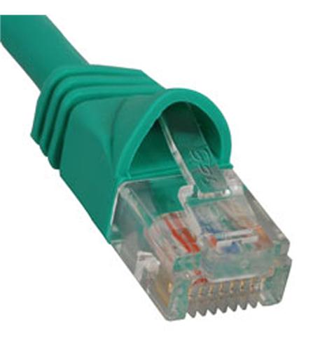 Icc ICPCSJ01GN Patch Cord, Cat 5e, Molded Boot, 1' Gn