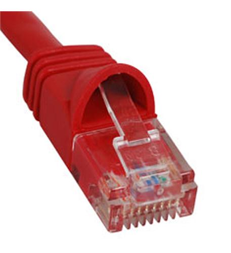 Icc ICPCSJ01RD Patch Cord, Cat 5e, Molded Boot, 1' Rd