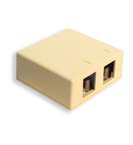 Icc SURFACE-2IV Ic107sb2iv - Surface Box 2pt Ivory