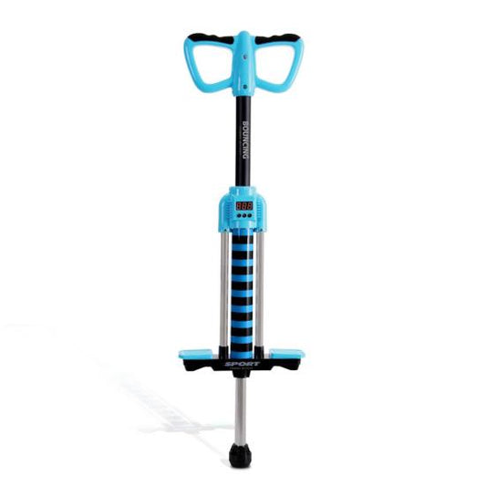 Blue Digital Pogo Stick - Bounce Counting Pogo Stick JPS04BL