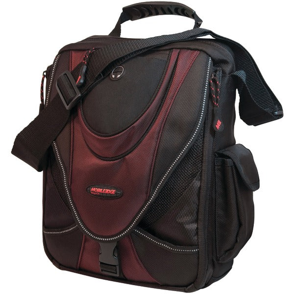 Mobile Edge MEMMS7 Mini Messenger Bag (Black/Red)