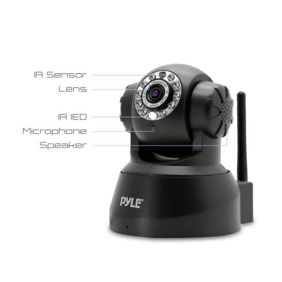 Pyle PIPCAM5 IP Camera Surveillance Security Monitor with Wi-Fi