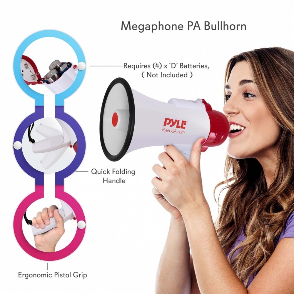 Pyle PMP35R Megaphone & Bullhorn