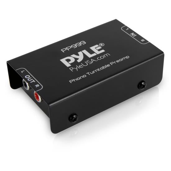 Pyle PP999 Compact Ultra-Low Noise Phono Turntable Preamp w/ 12-Volt Adaptor