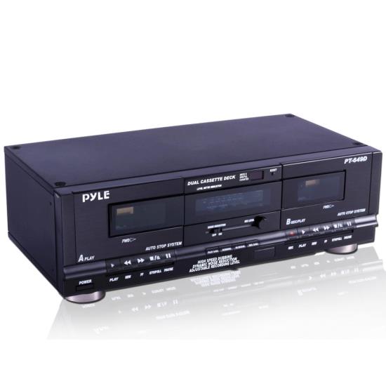 Pyle PT649D Dual Cassette Deck