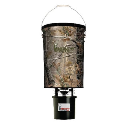American Hunter R50PROAP 50 LB. Hanging Feeder with R-Kit Pro, Realtree AP Camo