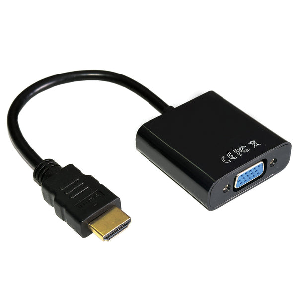 Ematic EHDVG1034 HDMI Male to VGA Female Video Converter Adapter Cable, 1 Foot