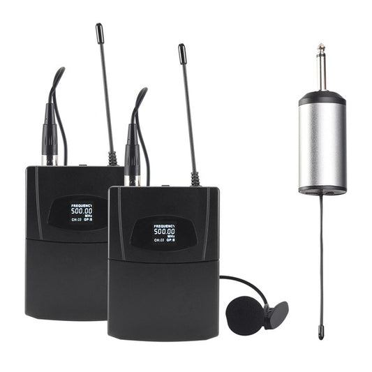 Blackmore Pro Audio BMP-16 Dual Dynamic Lapel Wireless UHF Microphone System