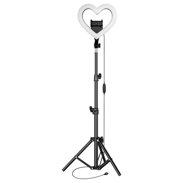 Supersonic SC-2330RGB 10" PRO Live Stream RGB LED Heart Ring Light with Stand